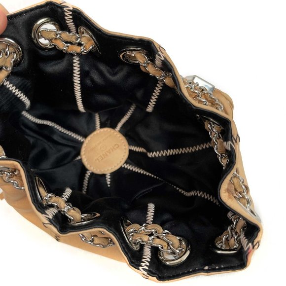 Chanel Reversible Mini  Sac Cordon Peach Handbag - Picture 5 of 13